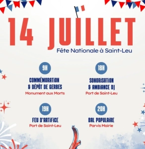 Fête nationale à saint-leu