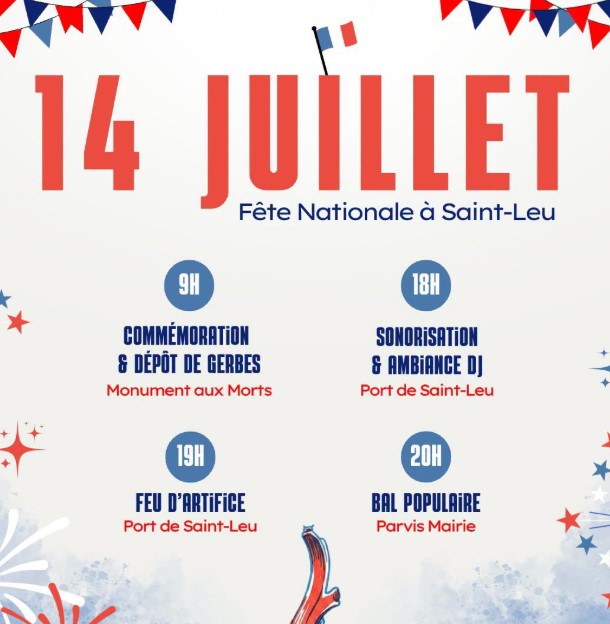 Fête nationale à saint-leu