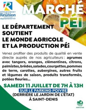 Affiche Marché péi à saint-denis