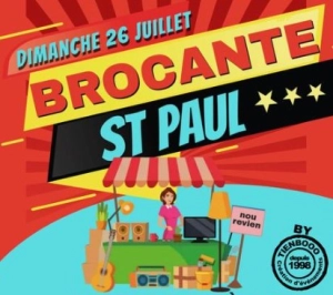 Brocante à saint-paul – front de mer