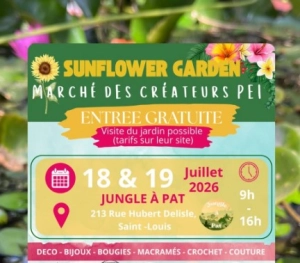 Sunflower garden – marché des créateurs péi