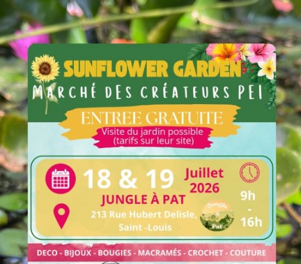 Affiche Sunflower garden – marché des créateurs péi