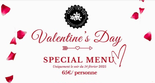 Affiche Soirée Saint-Valentin chez HAPPY TIME