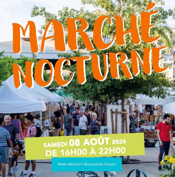 Marché nocturne à saint-gilles-les-bains