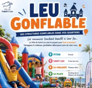 Leu gonflable à saint-leu