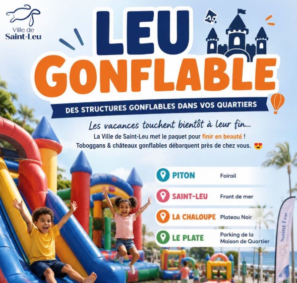 Leu gonflable à saint-leu