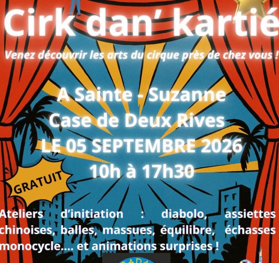 Affiche Cirk dan' kartié à sainte-suzanne