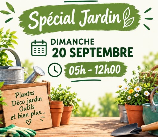Brocante vide-grenier spécial jardin à la possession