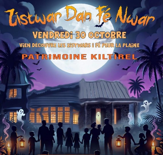 Affiche Zistwar dan fé nwar
