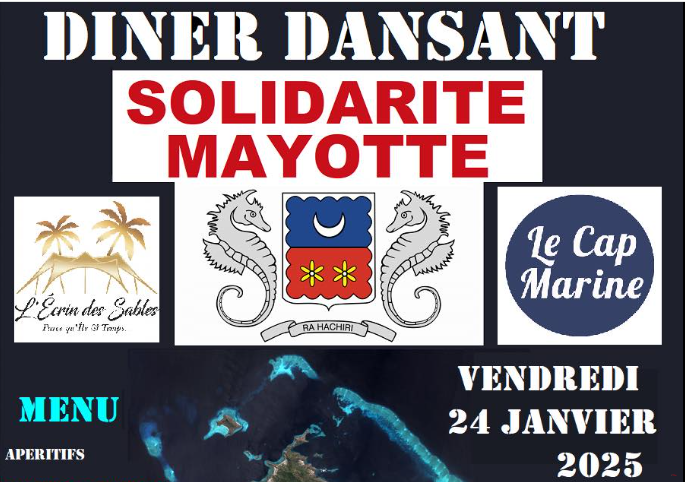 Affiche DINER DANSANT SOLIDARITÉ MAYOTTE