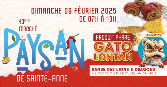Affiche Marché Paysan de Sainte-Anne