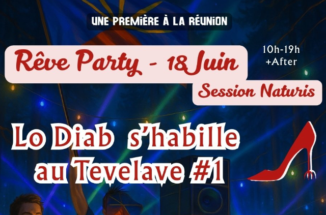 Affiche Lo Diab s’habille au Tevelave – Session Naturiste