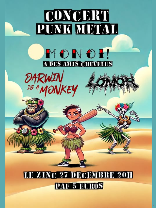 Affiche CONCERT PUNK METAL