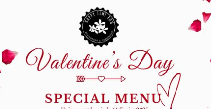 Affiche SAINT VALENTIN CHEZ HAPPY TIME RUN