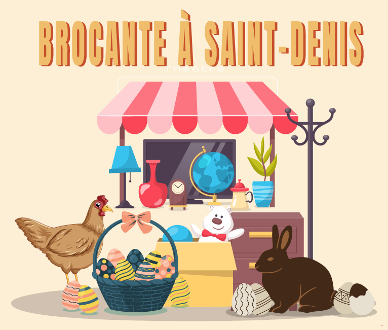 Affiche BROCANTE À SAINT-DENIS