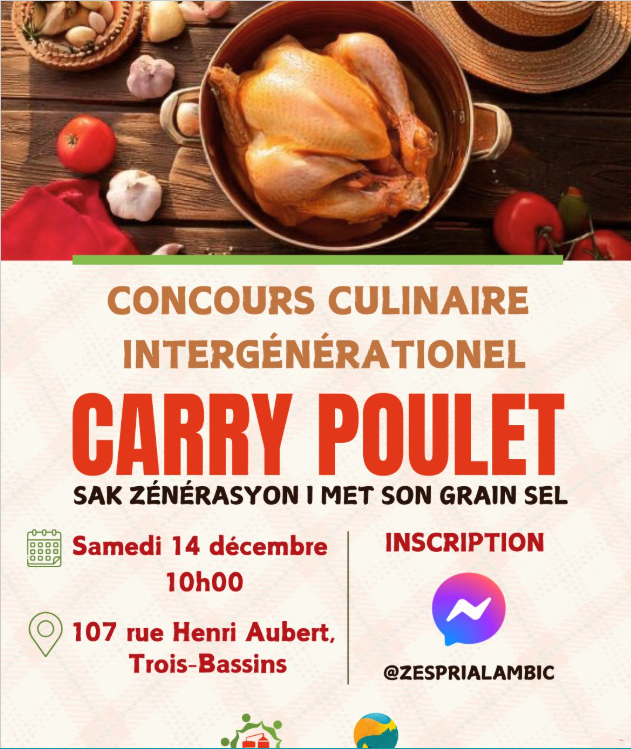 Affiche CONCOURS CULINAIRE INTERGÉNÉRATIONNEL