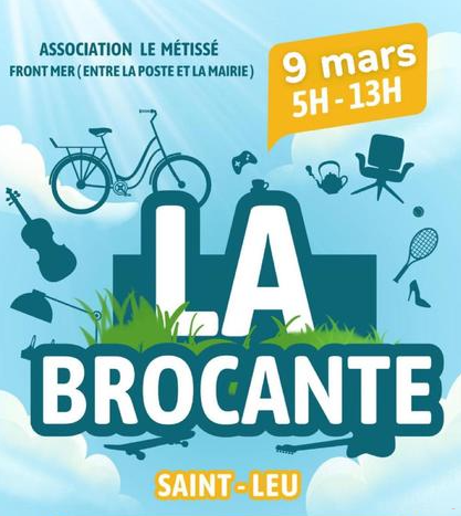 Affiche Brocante à Saint-Leu