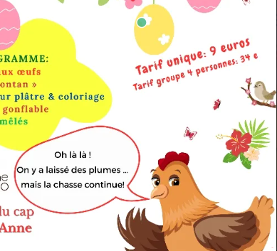 Affiche Chasse aux Œufs au Domaine de Coco
