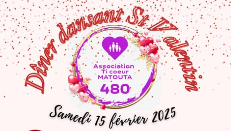 Affiche DINER DANSANT - TI COEUR MATOUTA