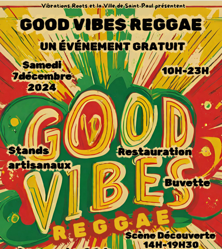 Affiche GOOD VIBES REGGAE