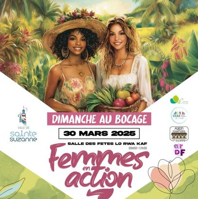 Affiche FEMMES EN ACTION A SAINTE SUZANNE