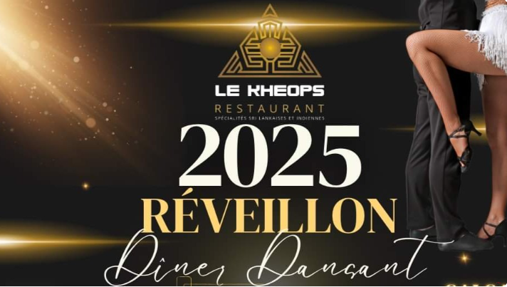Affiche Réveillon 2025 : Dîner Dansant - Salsa & Bachata
