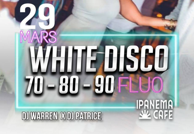 Affiche WHITE DISCO - FLUO PARTY