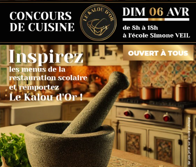 Affiche CONCOURS CULINAIRE LE KALOU D'OR