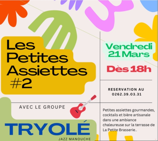 Affiche SOIRÉE LES PETITES ASSIETTES 