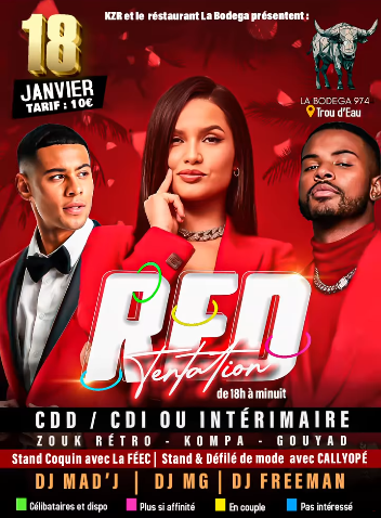 Affiche RED TENTATION-CDD/CDI/INTÉRIMAIRE