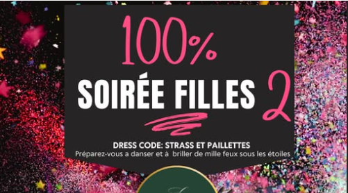 Affiche SOIRÉE 100%Filles