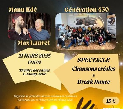 Affiche Soirée spectacle à l'Étang-Salé