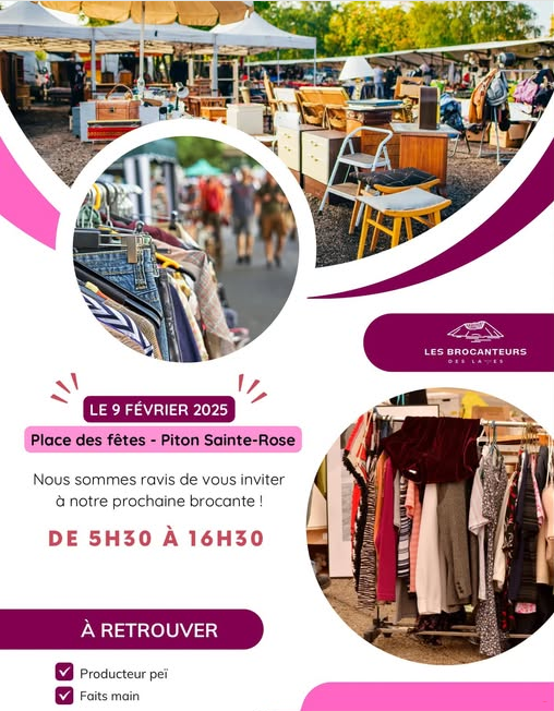 Affiche Brocante à Sainte-Rose
