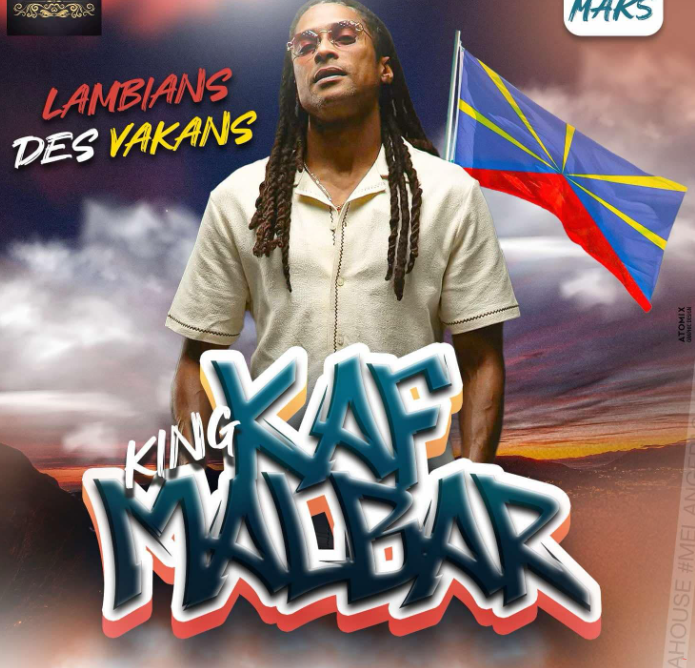 Affiche L’ambians des Vakans avec KAF MALBAR