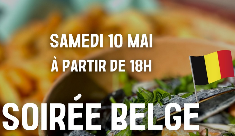 Affiche SOIRÉE BELGE