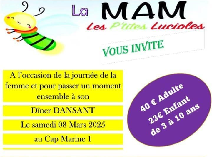 Affiche DINER DANSANT AU CAP MARINE 1