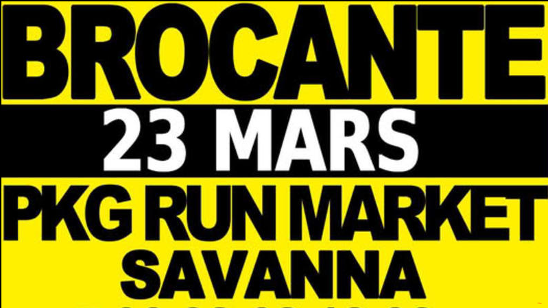 Affiche Brocante de Savanna - Saint-Paul