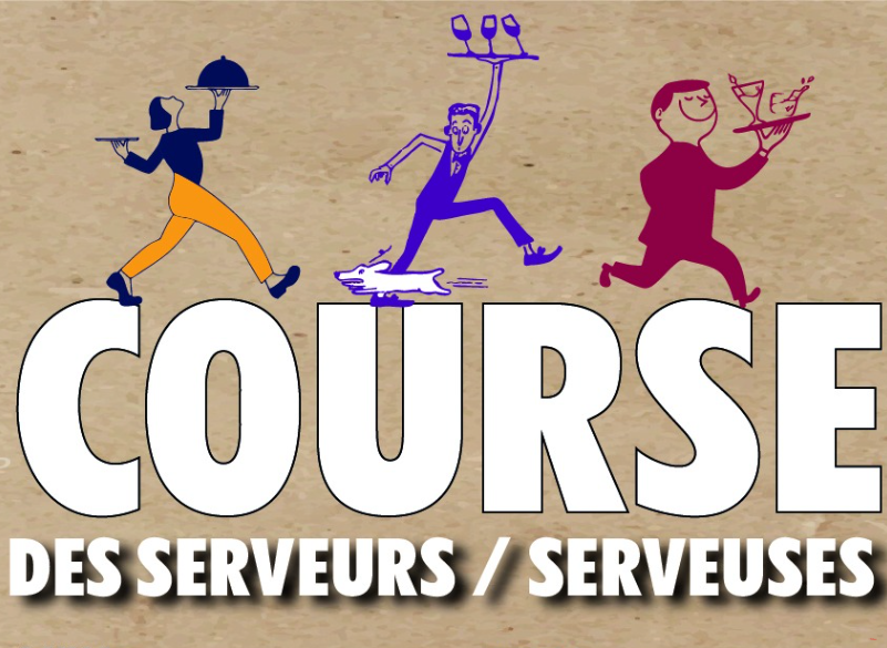 Affiche COURSE DES SERVEURS & CONCOURS BARMAN – 3ÈME ÉDITION