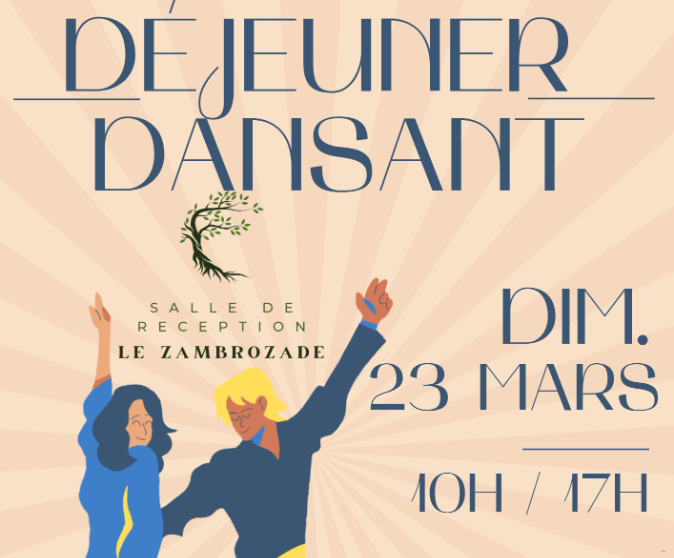Affiche Déjeuner Dansant au ZAMBROZADE