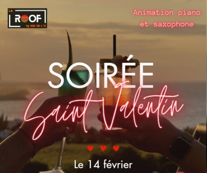 Affiche SAINT VALENTIN AU Roof by Kaz en l'R