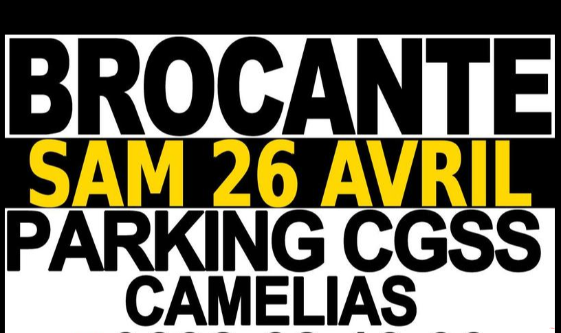Affiche Brocante & Vide grenier à Saint-Denis (Les Camélias)